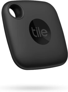 Tile Mate 2025 Bluetooth tracker for locating keys, bags, and other items with Find My integration and app alerts