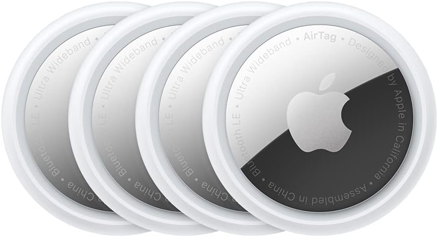 Apple AirTag Bluetooth tracker for locating lost items using the Find My network