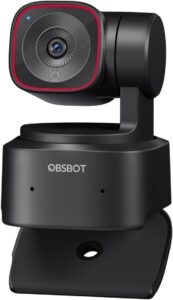 OBSBOT Tiny 2 Lite webcam with AI-powered auto-tracking, 1080p streaming, and dual microphones for video calls and content creation